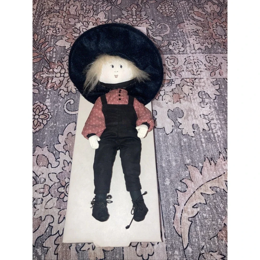 Vintage P Buckley Moss Amish Doll Joshua With Original Box 11